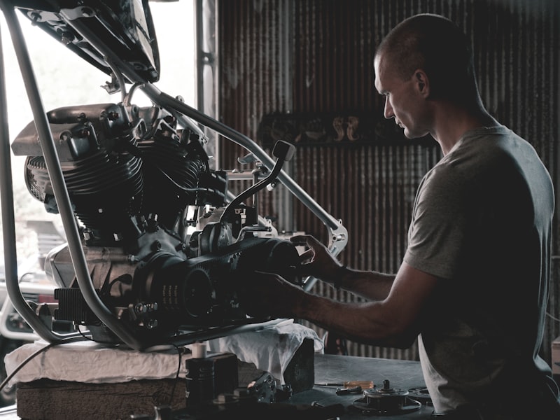 Walter working on transmission